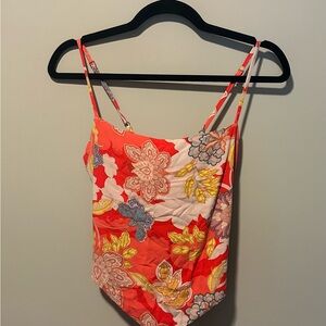O’Neill Floral Bandana/Scarf Spaghetti Strap Top